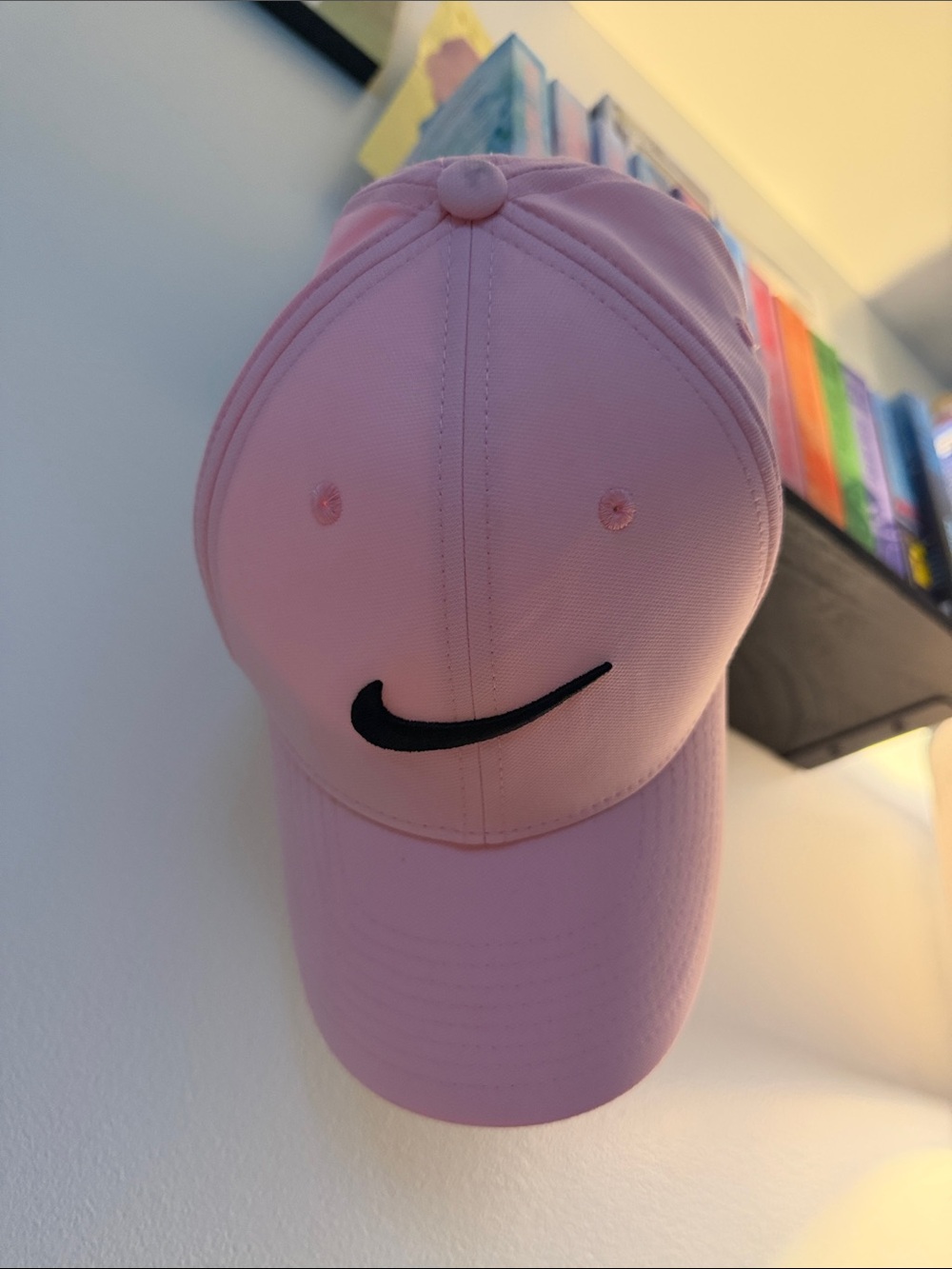 Nike Light Pink Cap with Black Swoosh